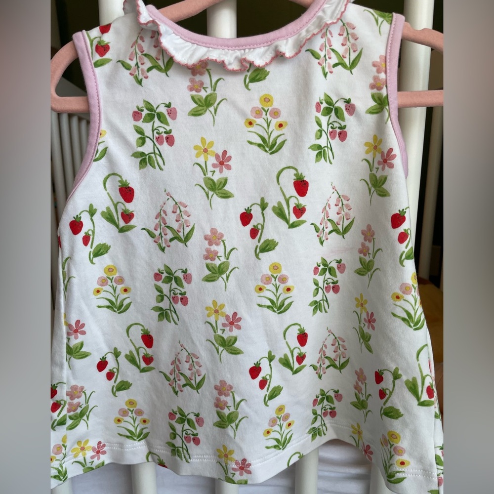 Floral Kids Sleeveless Top + Shorts/Bloomers Set